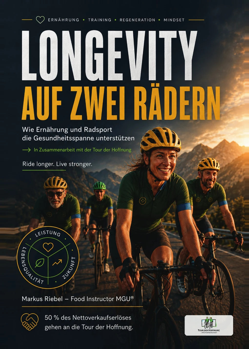 Titelseite von Longevity auf zwei Rädern