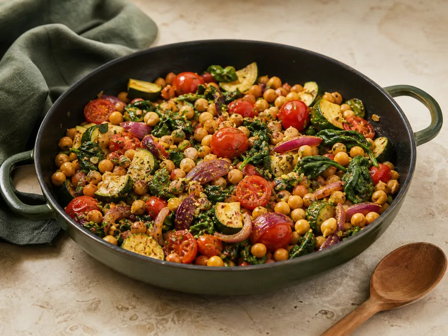 Mediterrane Kichererbsenpfanne