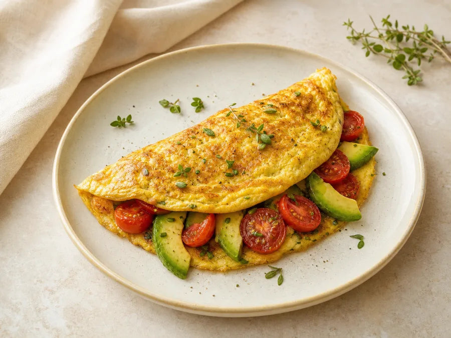 Tomaten-Avocado-Omelette